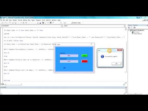 Visual Basic 6.0: How to create Login Page (Part 2)