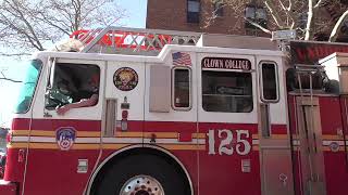 FDNY Tower Ladder 152 & Ladder 125 Ladder 129 Spare taking up from a All Hands Under Control by JeffKnight109 564 views 9 days ago 1 minute, 22 seconds