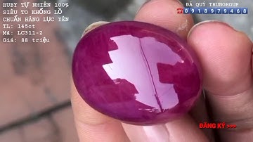 Siêu phẩm mặt dây đá ruby tự nhiên to khổng lồ 145ct