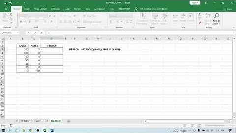 Fungsi Logika pada Excel - Fungsi IFERROR