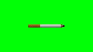 cigarette lit in green screen free stock footage