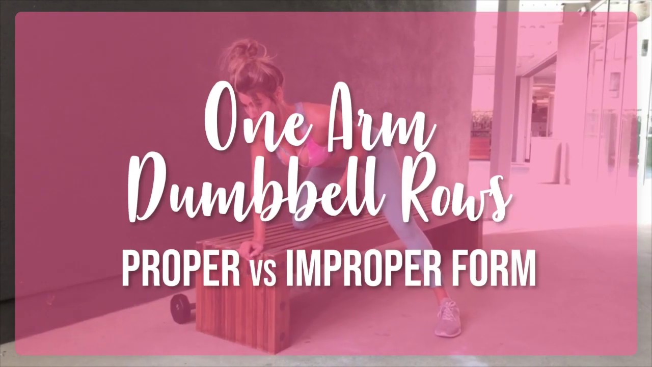 How To Do: One Arm Dumbbell Rows 💪 | Anna Victoria - YouTube