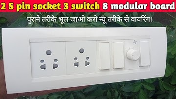 2 5 pin socket 3 switch | 1 fan regulator || 8 modular connection#ElectricIND