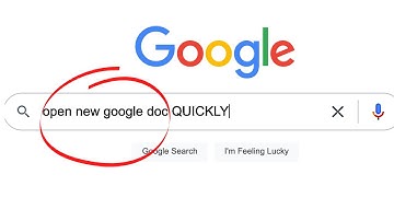 CREATE GOOGLE DOC/SHEET FAST (1 min tutorial)