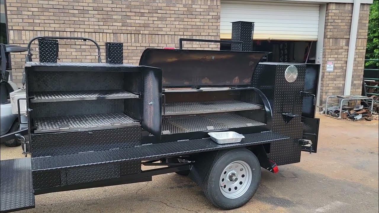 ATTENTION TO DETAILS bbq smoker grill pull behind trailers for sale rentals service Bbq Smoker