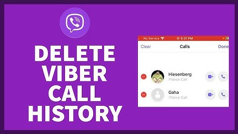 How Can I clear My Viber call History On My iPhone?