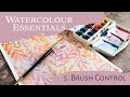 Watercolour Essentials 5: Using Brushes | Painting a Watercolor Leaf Pattern