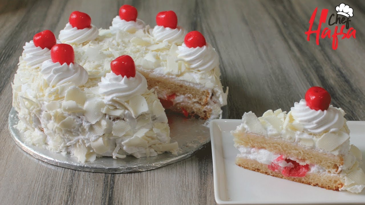 Eggless White Forest Cake | No Oven Cake recipe |No Egg Cake Recipe