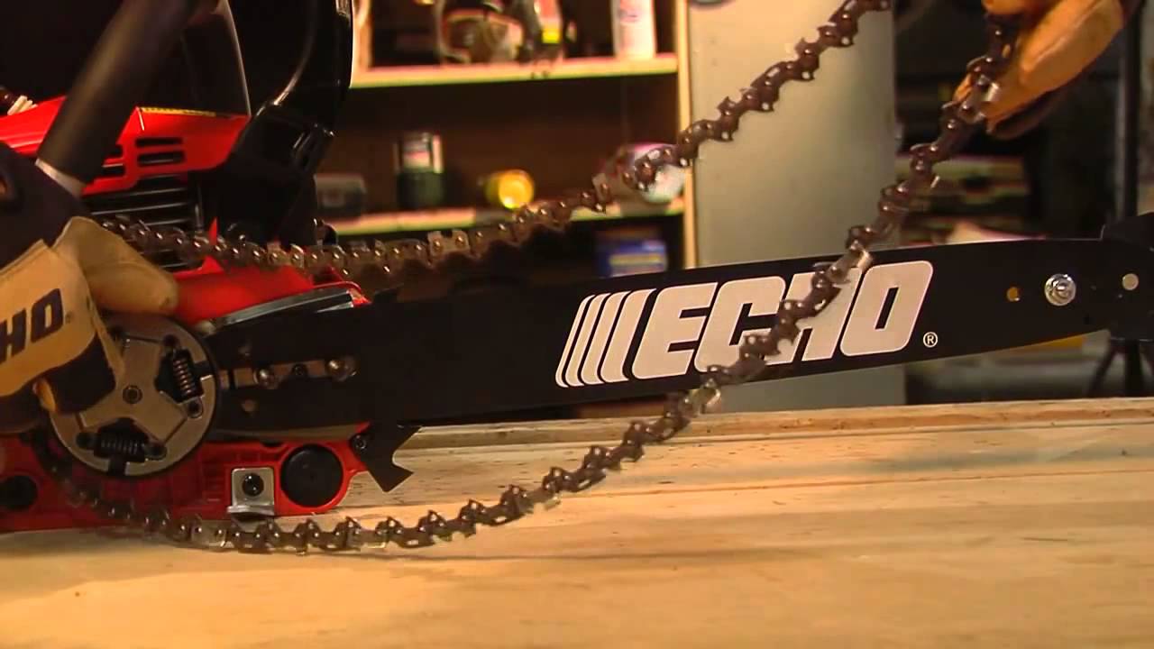 Installing a Chainsaw Guide Bar and Chain - YouTube
