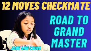 BRILLIANT 12 MOVES CHECKMATE BY 9 YRS OLD! Jade Chess Journey! screenshot 4