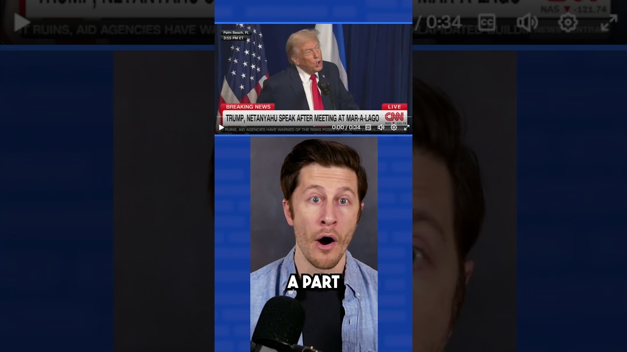 Trump asked about the West Bank, and clearly has no idea #shorts