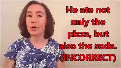 How to form English sentences with NOT ONLY  BUT ALSO