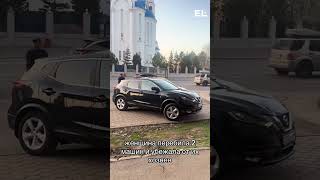 Астанчанка протаранила машины и уехала с места ДТП по тротуару