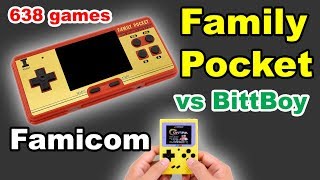 Family Pocket Famicom FC NES Portable vs Bittboy