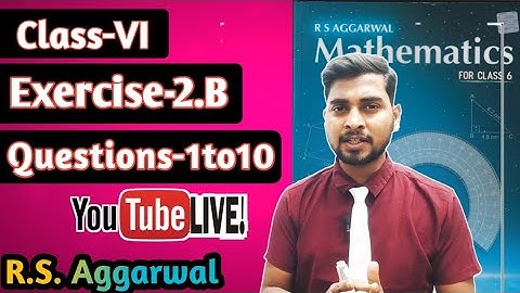 Factors and Multiples || Exercise-2B || R.S. Aggarwal Maths class-6 ||