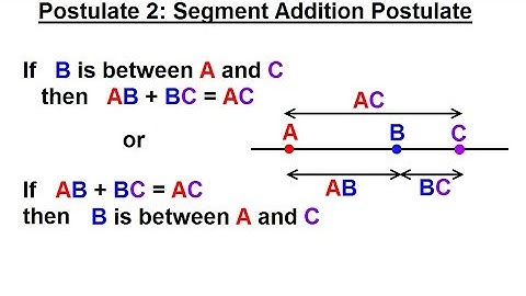 Geometry - Ch. 2: Reasoning and Proofs (23 of 46) Postulate 2: Segment Addition
