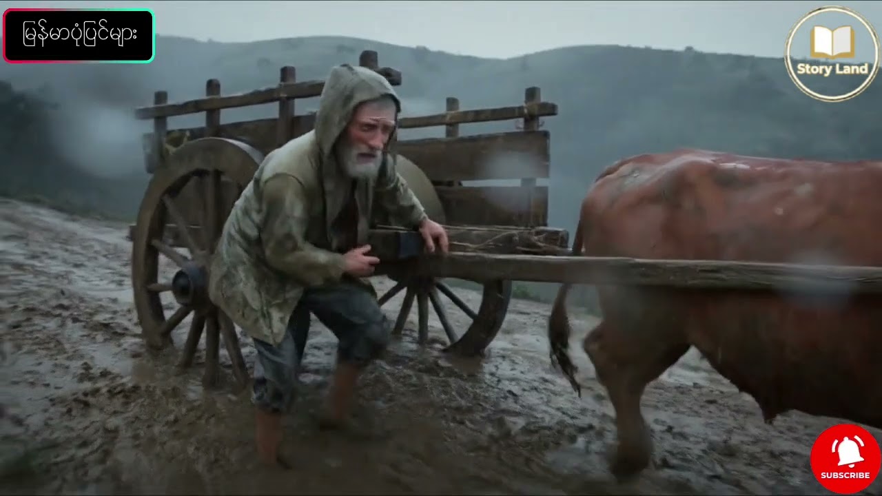 အဘိုးအိုနှင့် နွားလိမ္မာလေး 