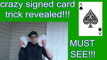 crazy signed card trick revealed!!! [MUST SEE] #magictrickswithsignedcard