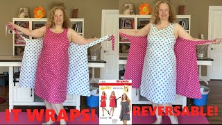 I made a BETTER WALKAWAY dress (it wraps, it's reversible, it fits!)