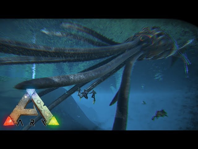 76 Ark Isl S3 後編 ３人でトゥソテウティス イカ をテイム Pc版公式pve Ark Survival Evolved Youtube