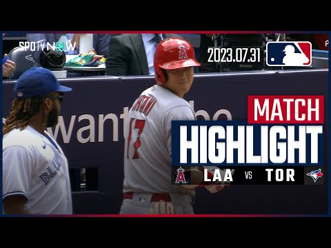 【大谷翔平 チャンスで勝負してもらえず】エンゼルス vs ブルージェイズ 日本語ハイライト 7.31