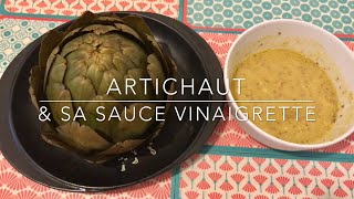 Recette Facile - Artichaut Sauce Vinaigrette - Artichoke Vinaigrette Sauce - Heylittlejean