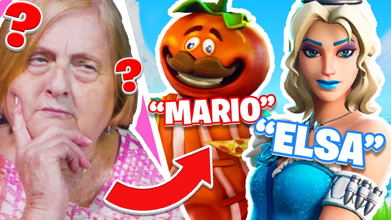 My Grandma Guesses Fortnite Skins Youtube - evantubegaming roblox waterpark