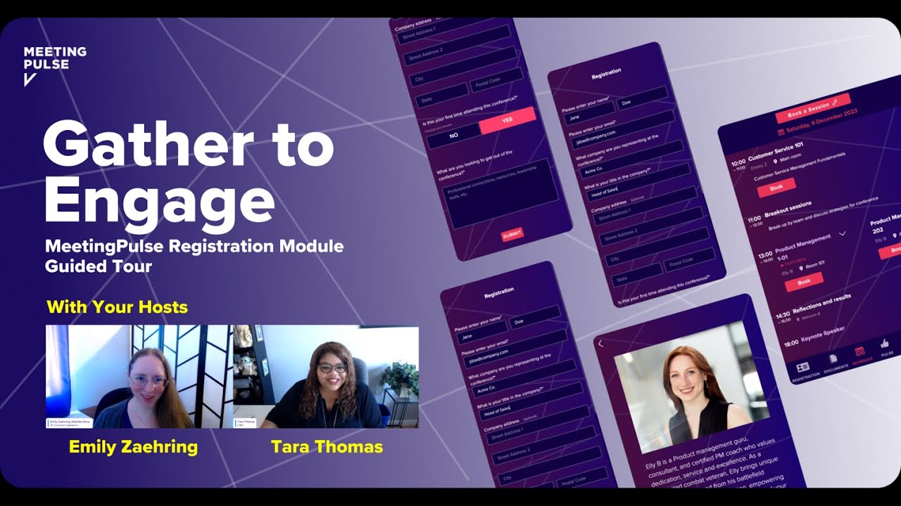 MeetingPulse "Gather to Engage" Registration Module Guided Tour