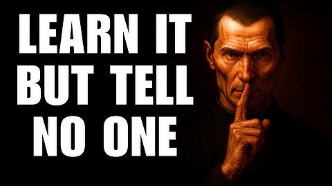 This Video Shows EXACTLY How To Bend Reality – Machiavelli