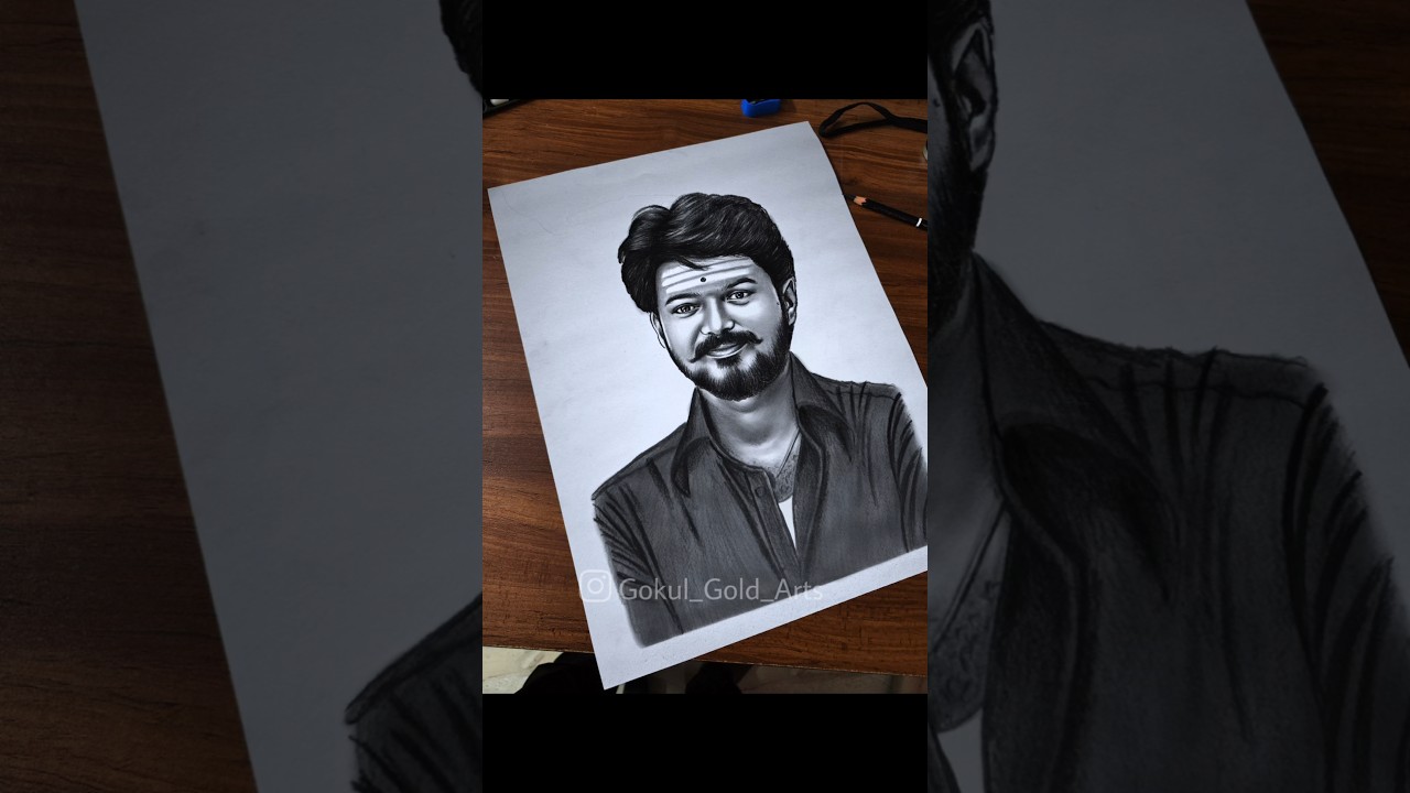 Thalapathi Vijay Drawing 