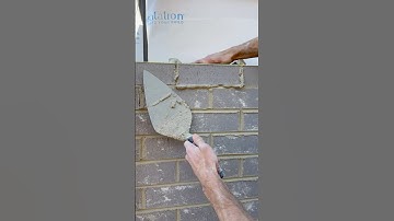 Blue brick put in its place #bricklaying #construction #satisfying #asmr