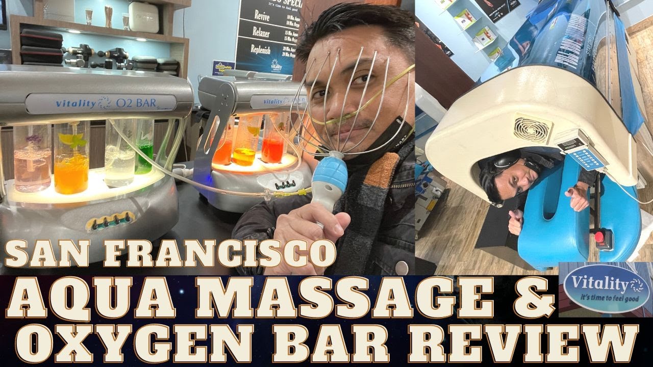 VITALITY AQUA MASSAGE, OXYGEN BAR, HEAD/GUN MASSAGER RELIEVED ALL MY TENSION AND MADE ME FEEL GOOD