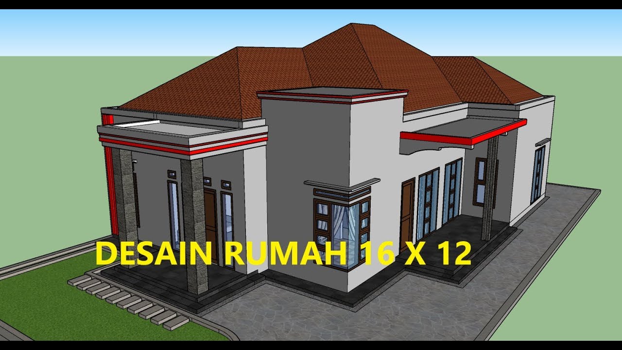 Tutorial Sketchup Rumah Minimalis 16 X 12 Part1 Youtube