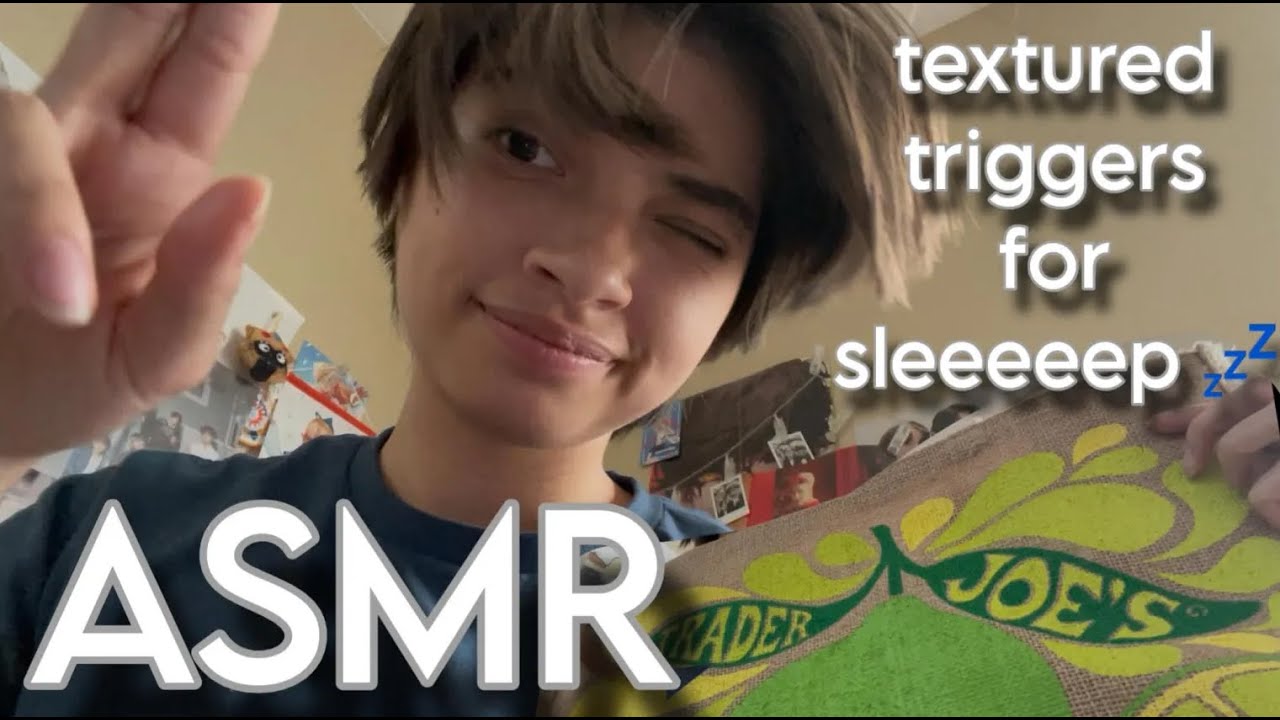 ASMR TEXTURED TAPPING and SCRATCHING on 5 NEW TRIGGERS | lofi + no talking 💫