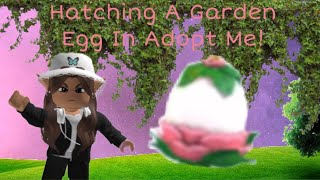 Hatching A Garden Egg In Adopt Me!