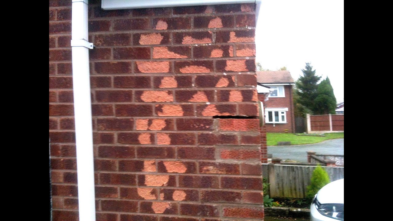 Bricklaying How to replace frost damaged bricks