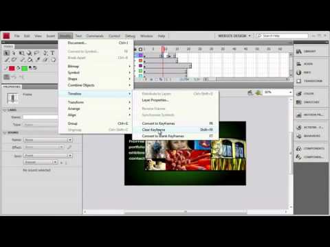 learning FLASH TUTORIAL - Insert Blank Keyframes & Clear
