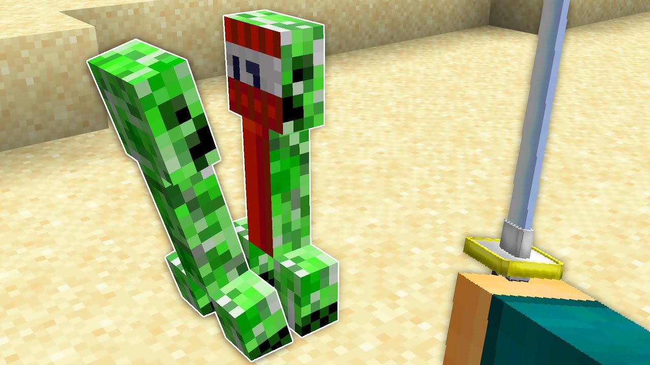 Cortei o CREEPER no Meio