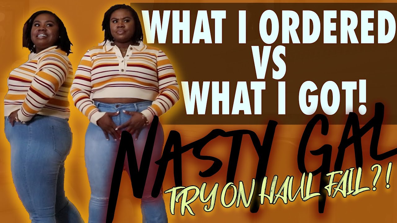 NASTY GAL PLUS SIZE TRY ON HAUL for FALL 2021! ITS GIVING VERY MUCH What I ORDERED Versus WHAT I GOT