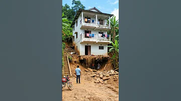 House Collapsed On People Earthquake Shorts Disaster Landslide 
