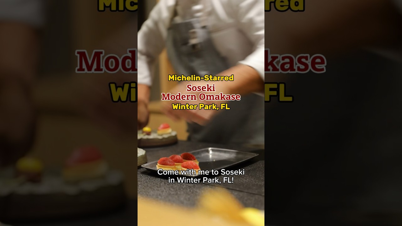 Best Sushi in Orlando? Soseki Modern Omakase is the best sushi  I’ve ever experienced 