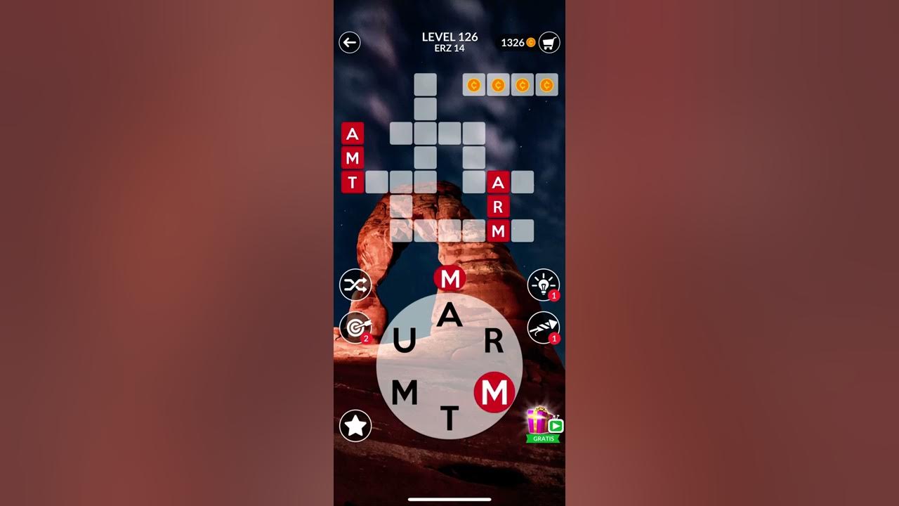 WORDSCAPES Level 126 Lösung Deutsch - YouTube
