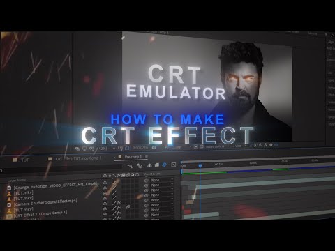 How to make CRT Effect | CRT EMULATOR | After Effects Tutorial