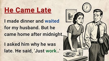 Learn English through Stories Level 3 ⭐ He Came Late - Emotional English Story for Listening Practic
