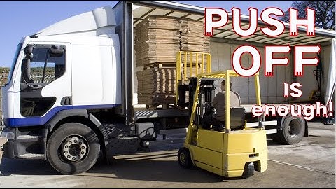 Do you use correct forklift attachment to push in and push out?