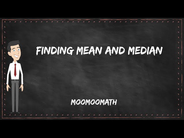 Finding Mean And Median Example Problems Math Youtube