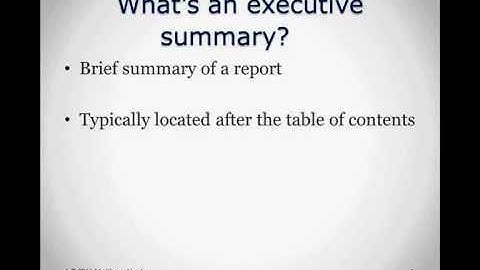 Preparing Executive Summaries | Episode 14