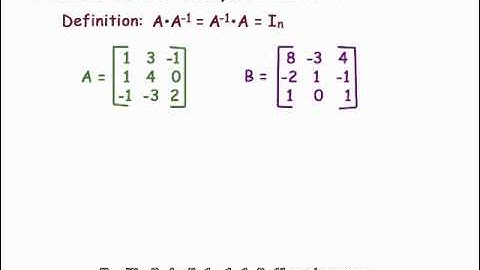 Introduction to Inverses Matrices