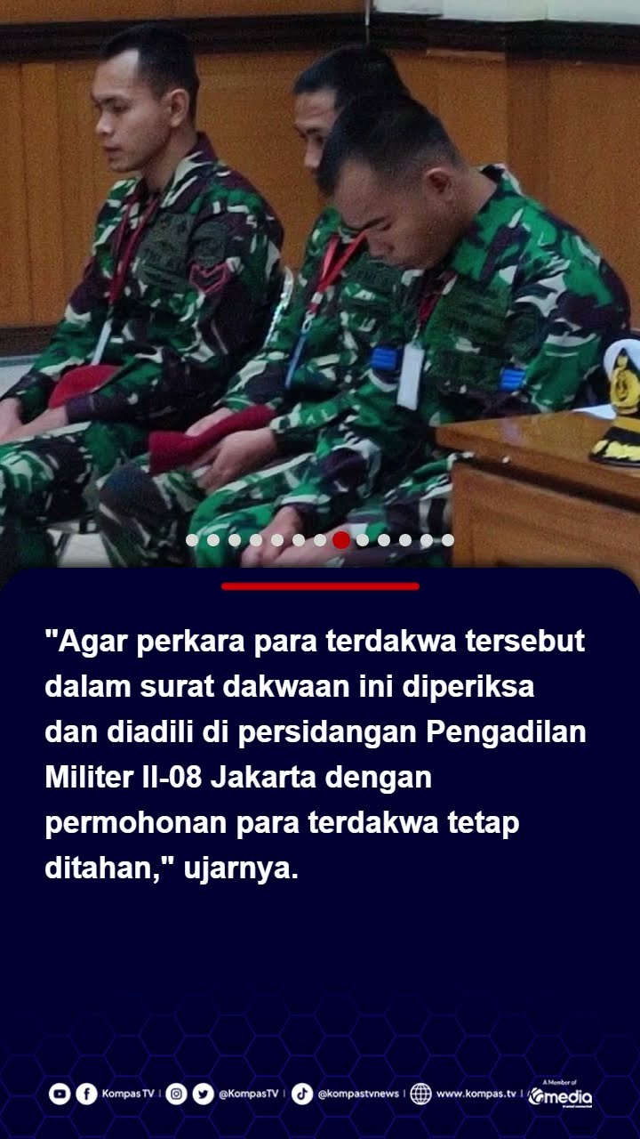Kasus Penembakan Bos Rental Mobil: 2 Anggota TNI AL Didakwa Pembunuhan Berencana #tnial