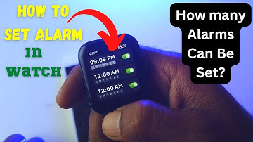 How Many Alarm Can Be set In Smart watch || MIVI Watch Alarm Setting || Sum Tech